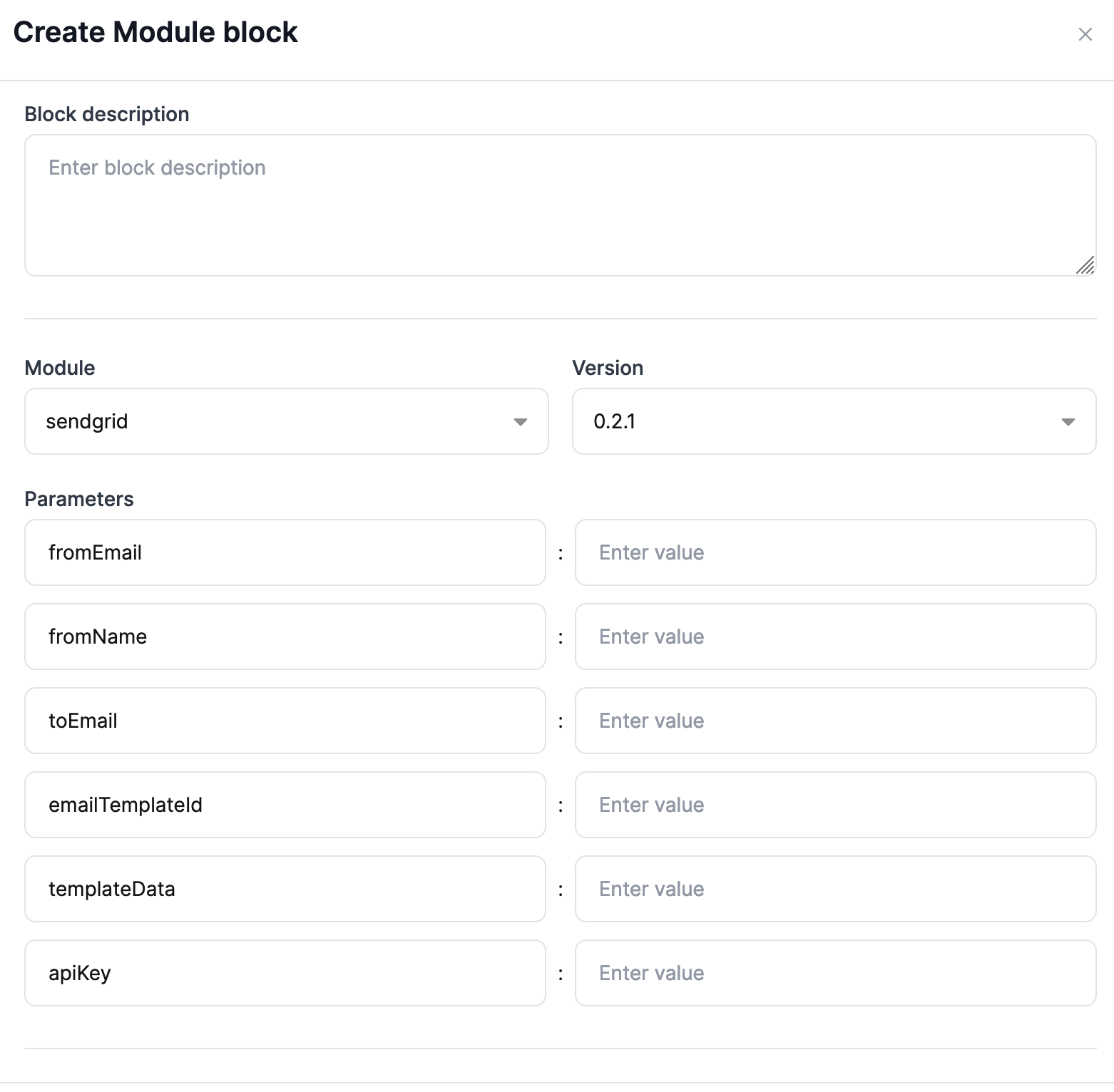 Module config